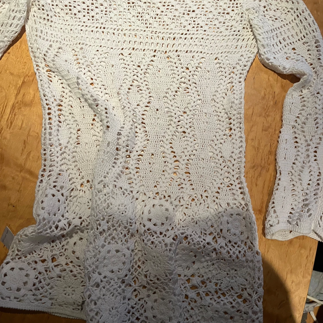 Vit virkad klänning från Paon - 2