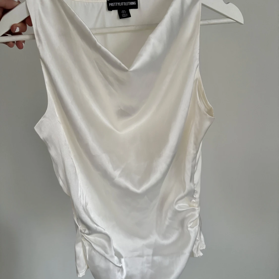 Vit Satintopp XS - 3