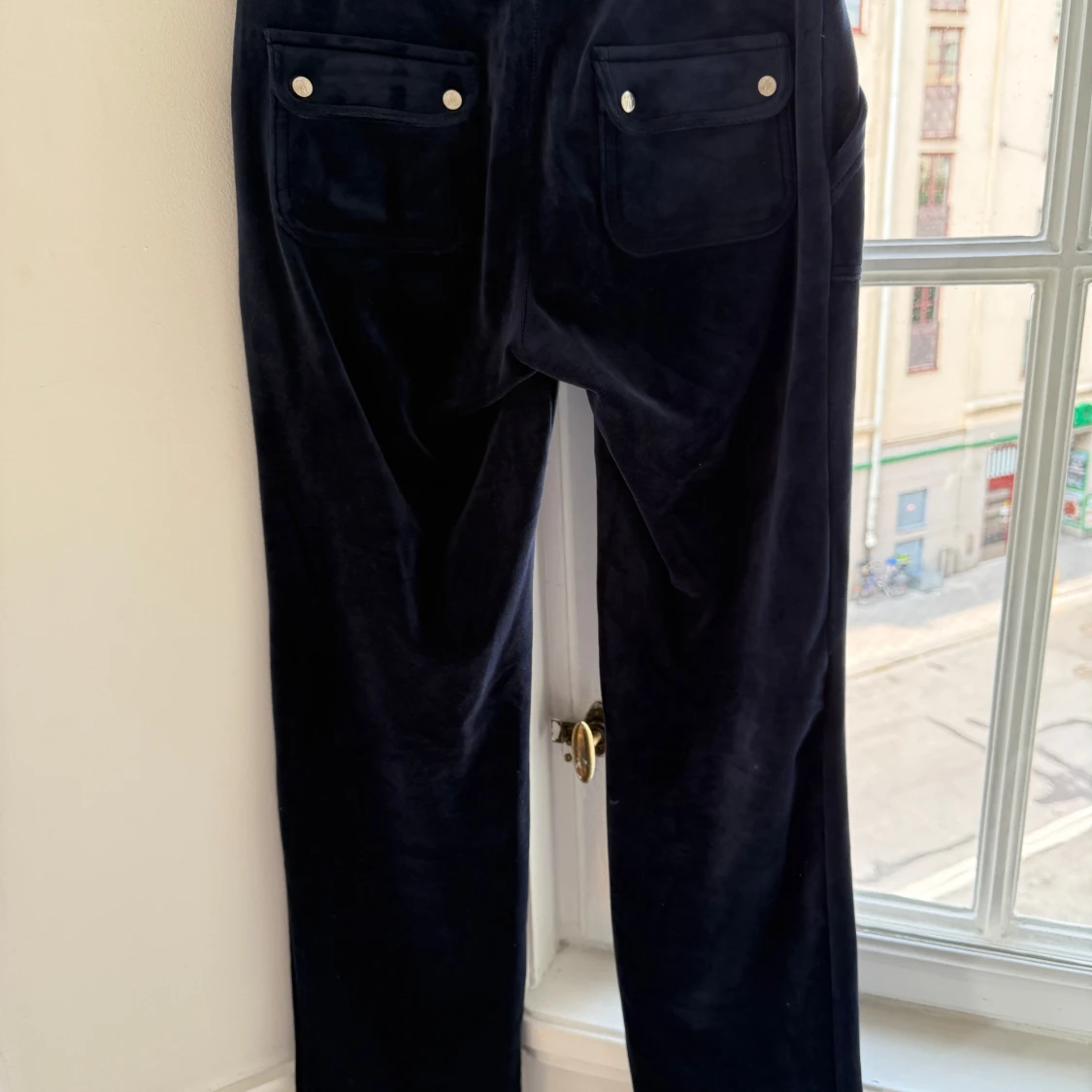 Mörkblå velourbyxor Juicy Couture XS - 1