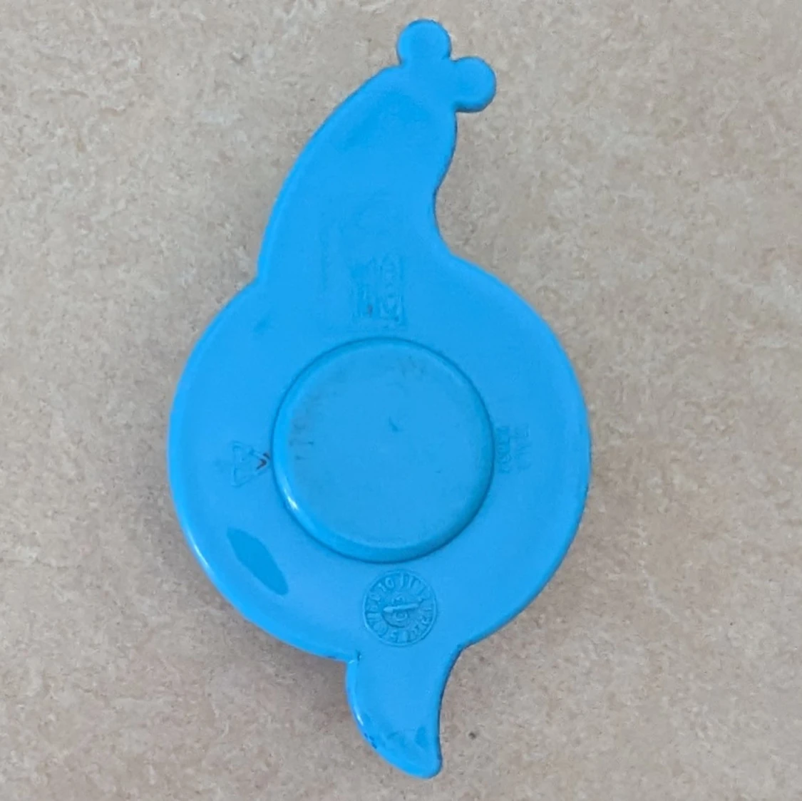 Blå snigel magnet med spiral - 1