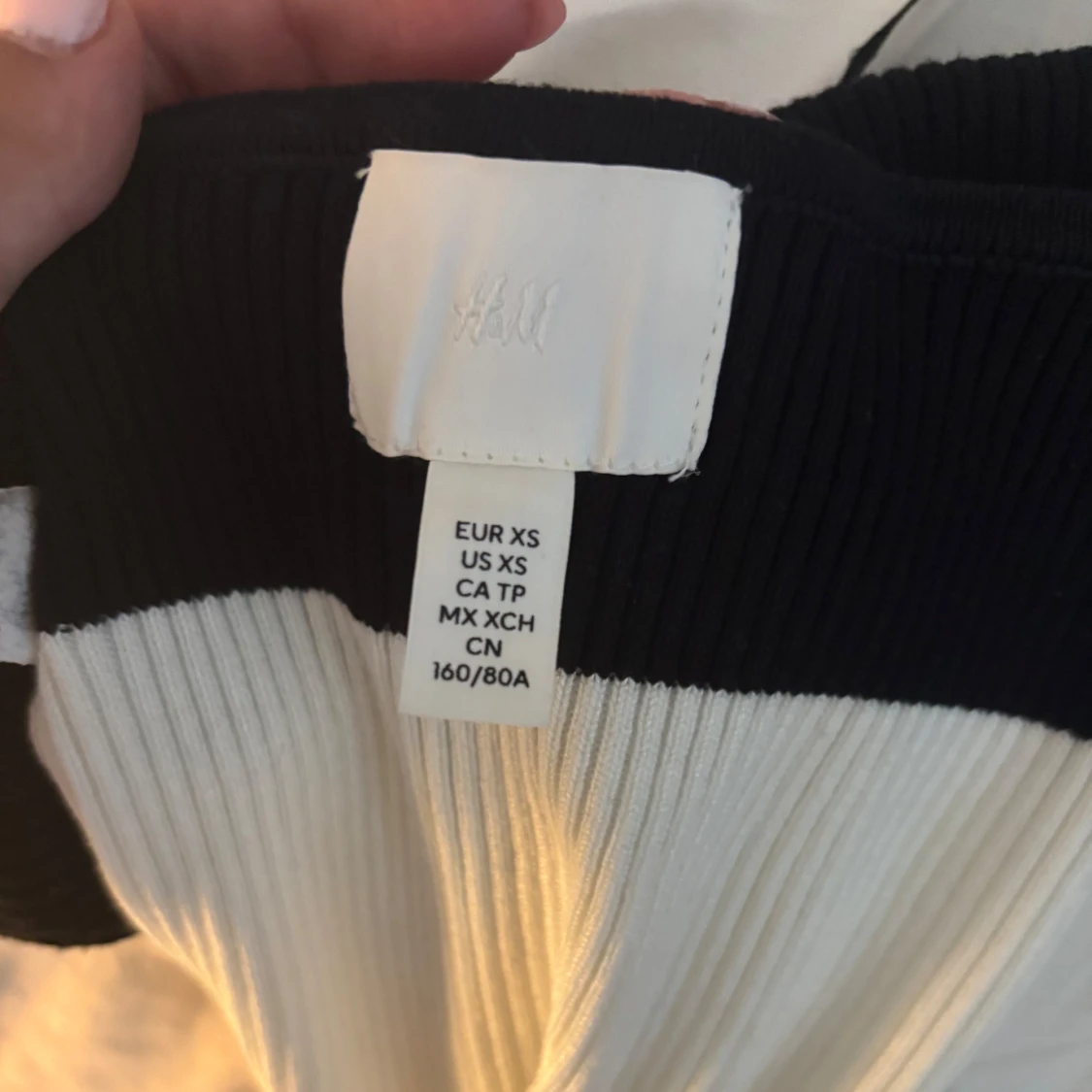 Randig tubklänning från H&M XS - 3
