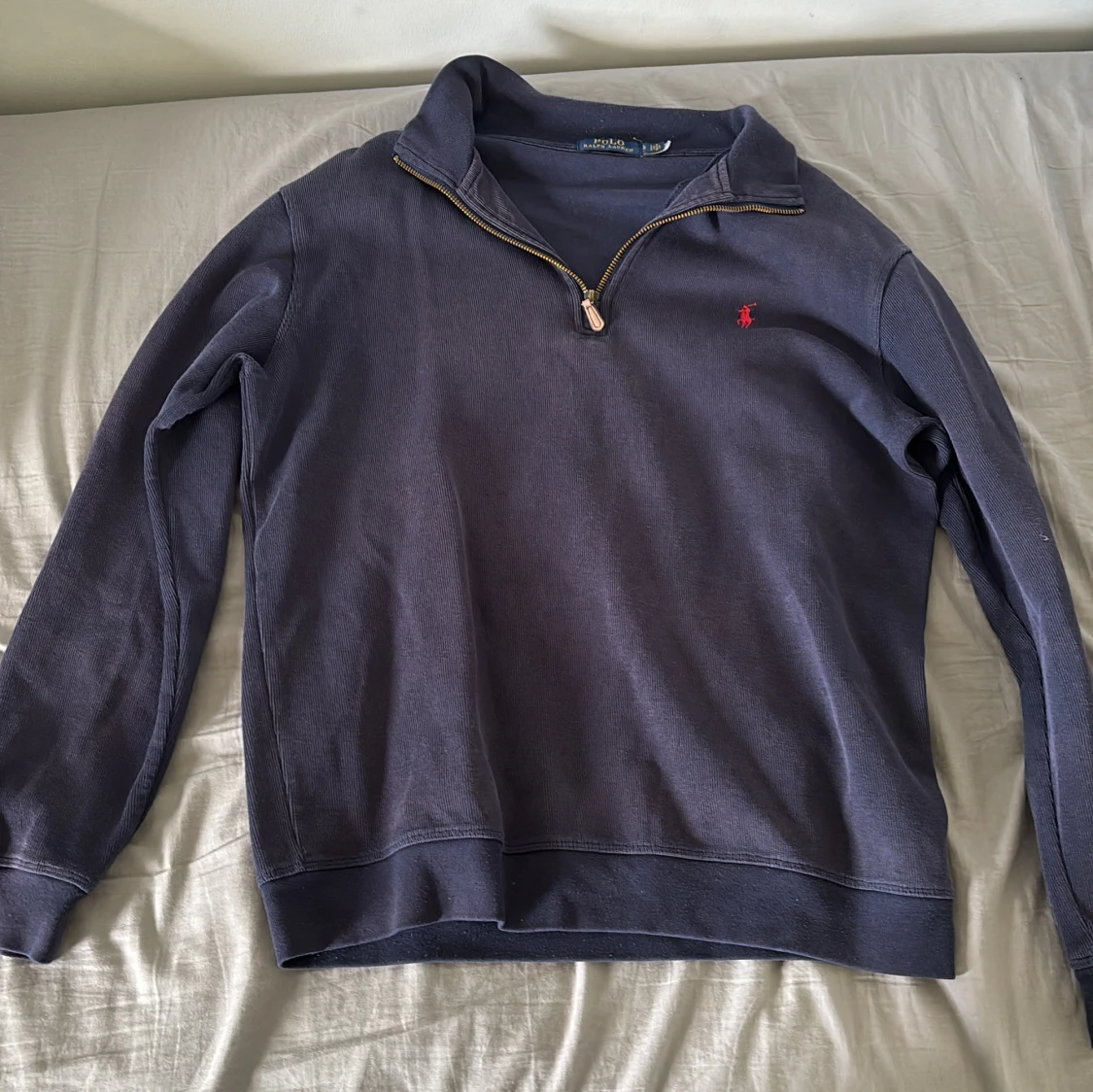 Marinblå half zip tröja Polo Ralph Lauren