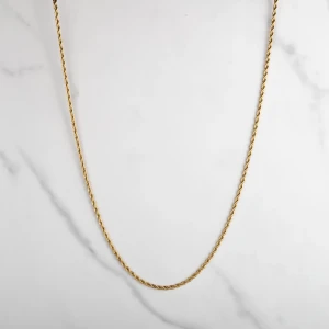 Cordell Kedja - Säljer ett stilrent cordell halsband som är guldpläterat. Halsbandet är 3 mm tjockt och 60 cm långt. Halsbandet är helt nytt