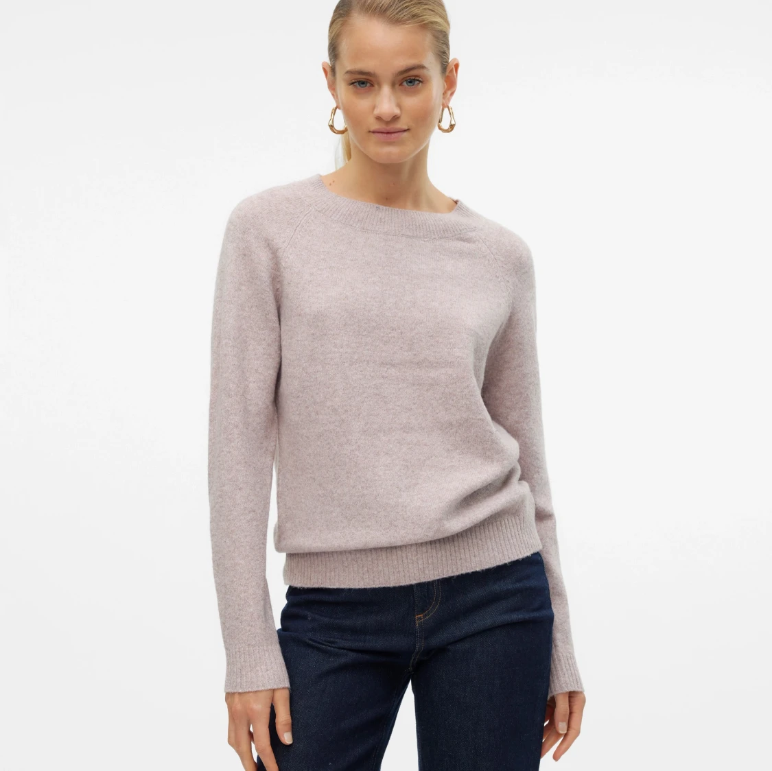 Lila stickad tröja från Vero Moda - 2