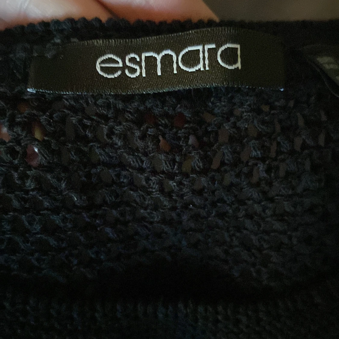 Svart stickad topp från Esmara - 1