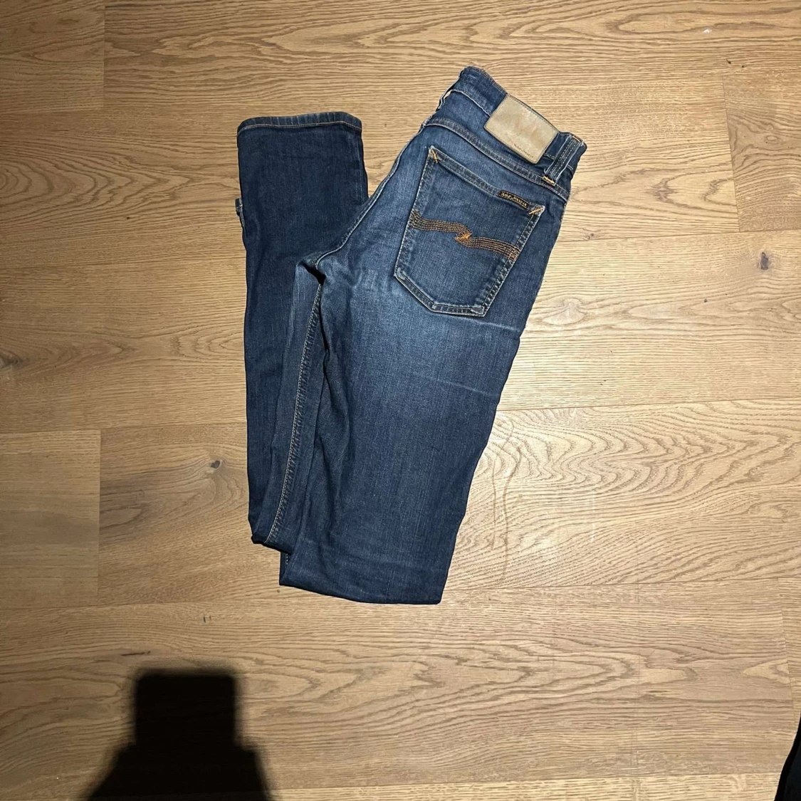 Blåa Nudie Jeans