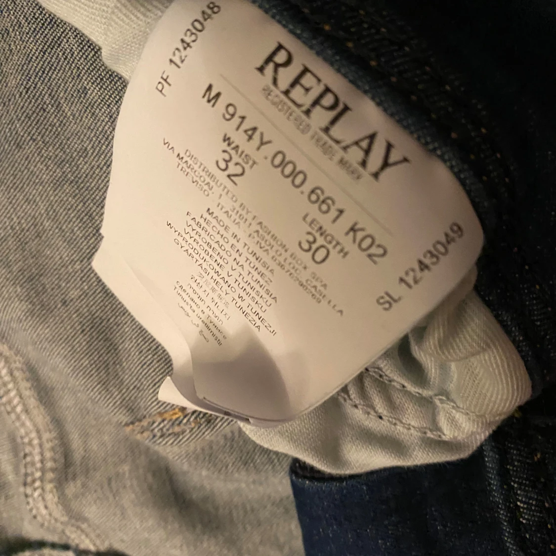 Replay jeans i mörkblå denim - 2