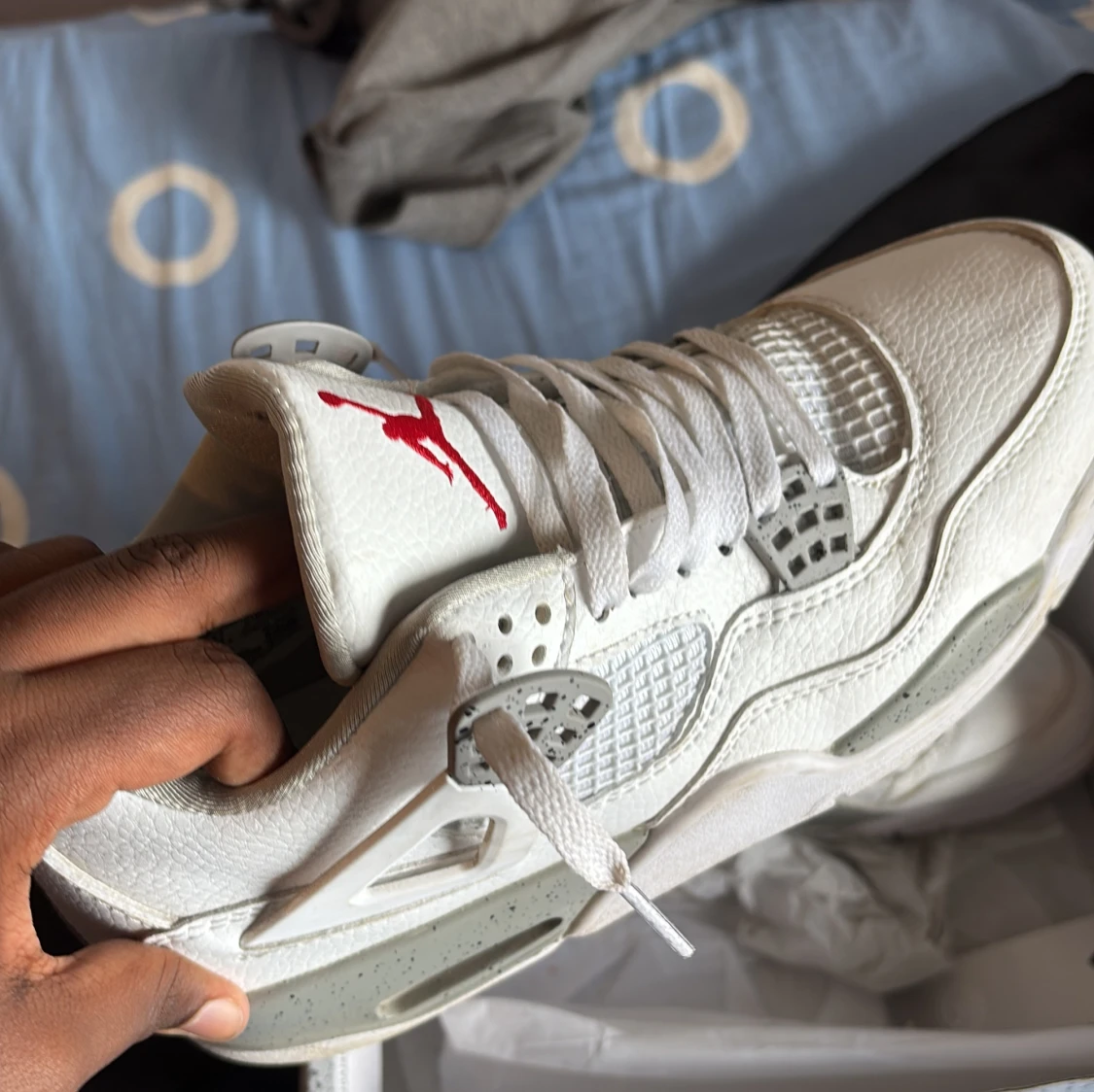 Nike Air Jordan 4 Retro White/Red - 1