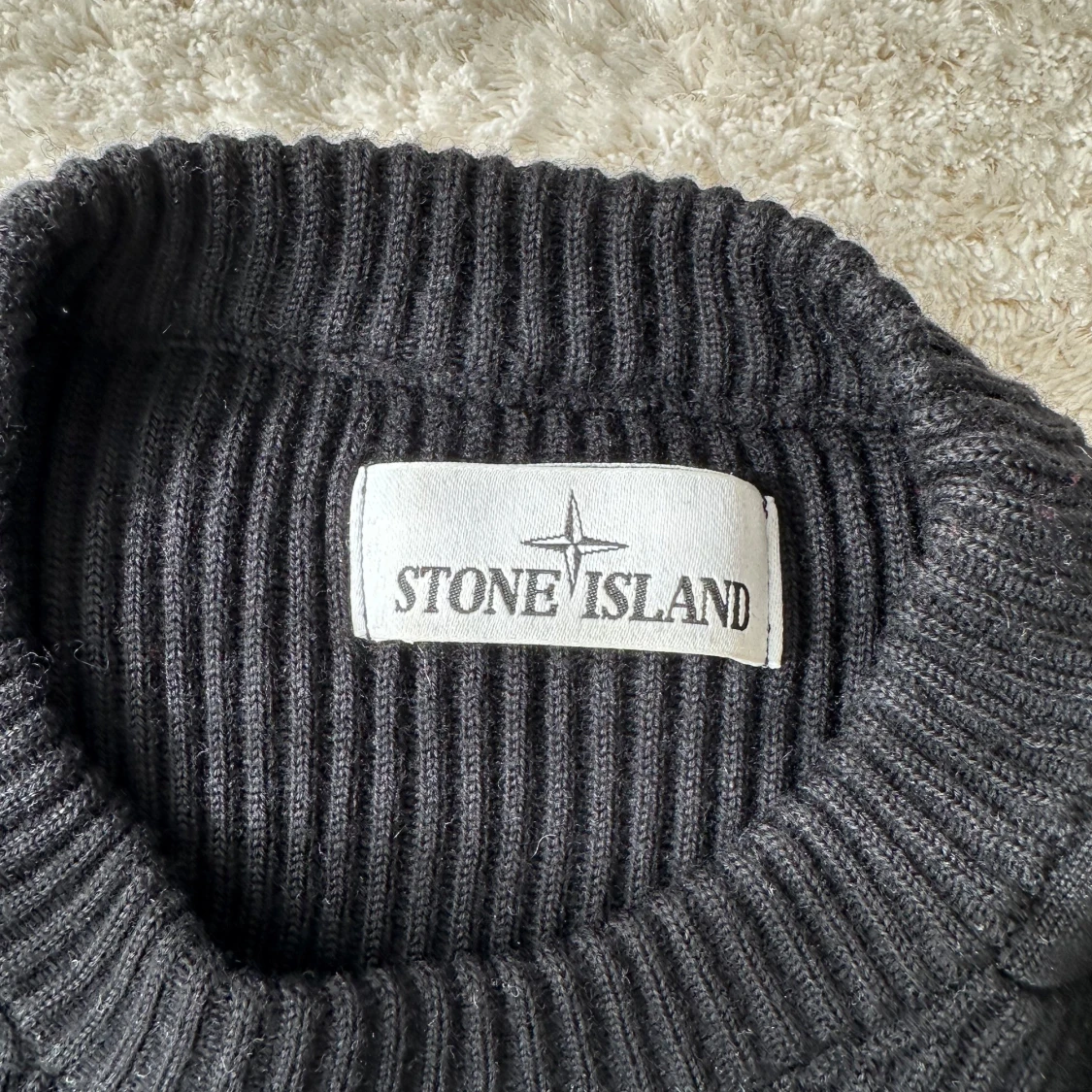 Svart stickad tröja Stone Island S - 2