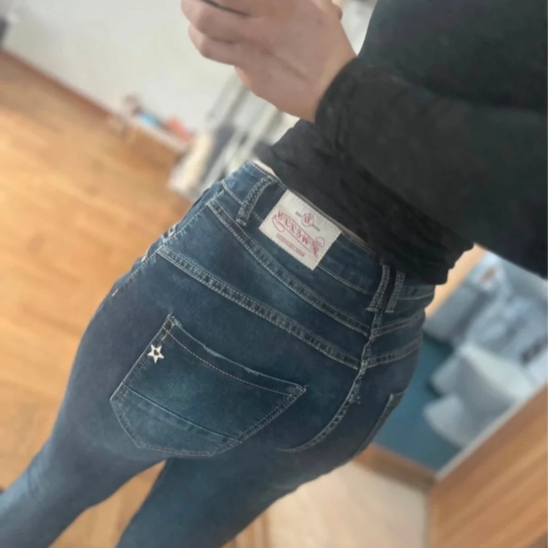 Blåa jeans 