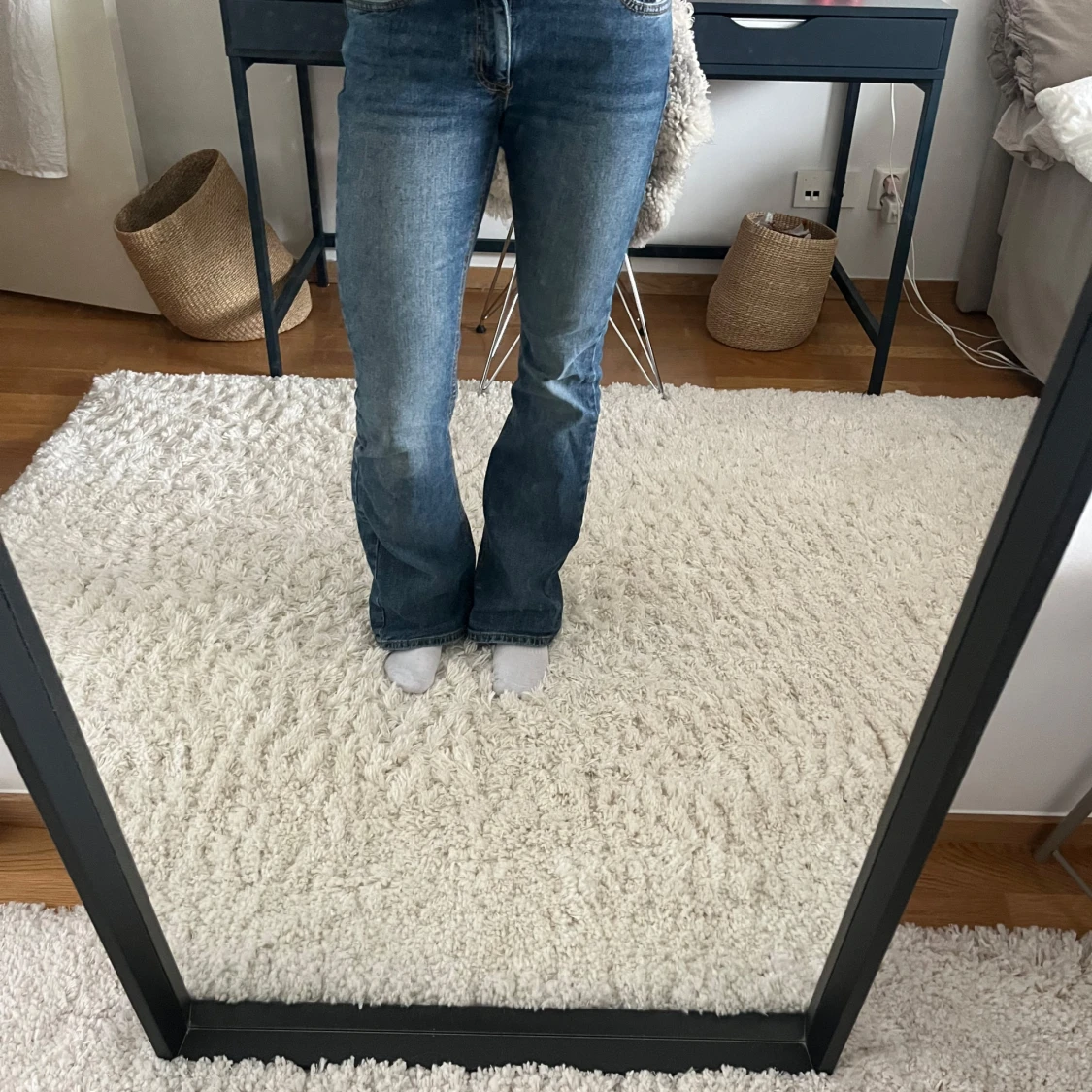 Blå bootcut jeans från Junkyard - 3