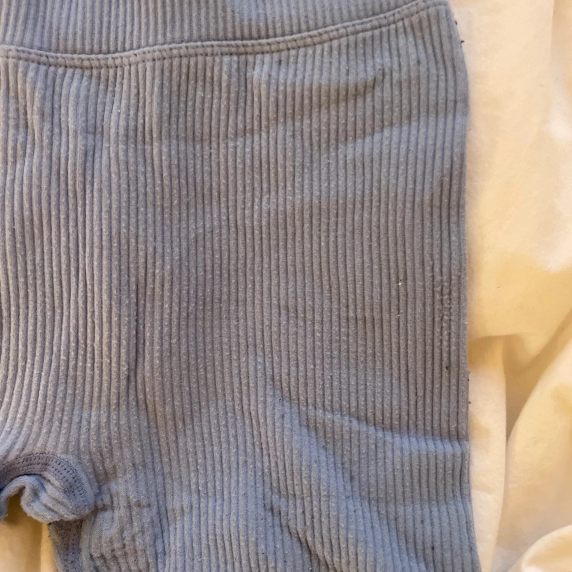 Blå ribbade leggings från Amisu - 1