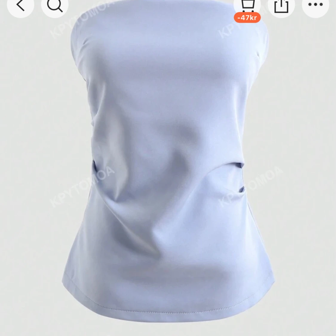 ljusblå bandeau topp🦋🩶 - 91