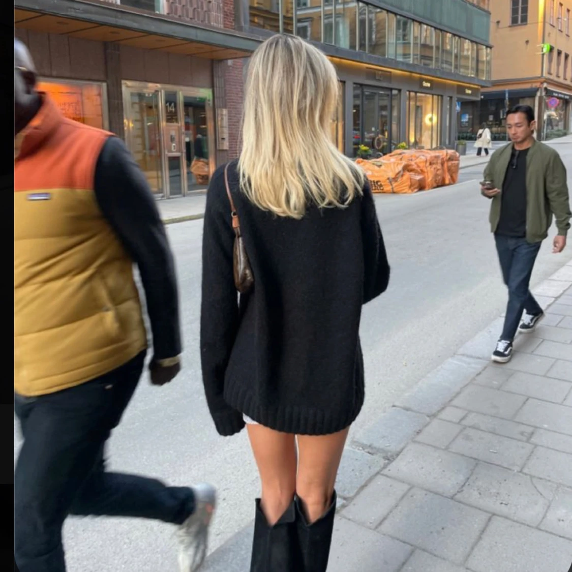 stickad tröja oversized 