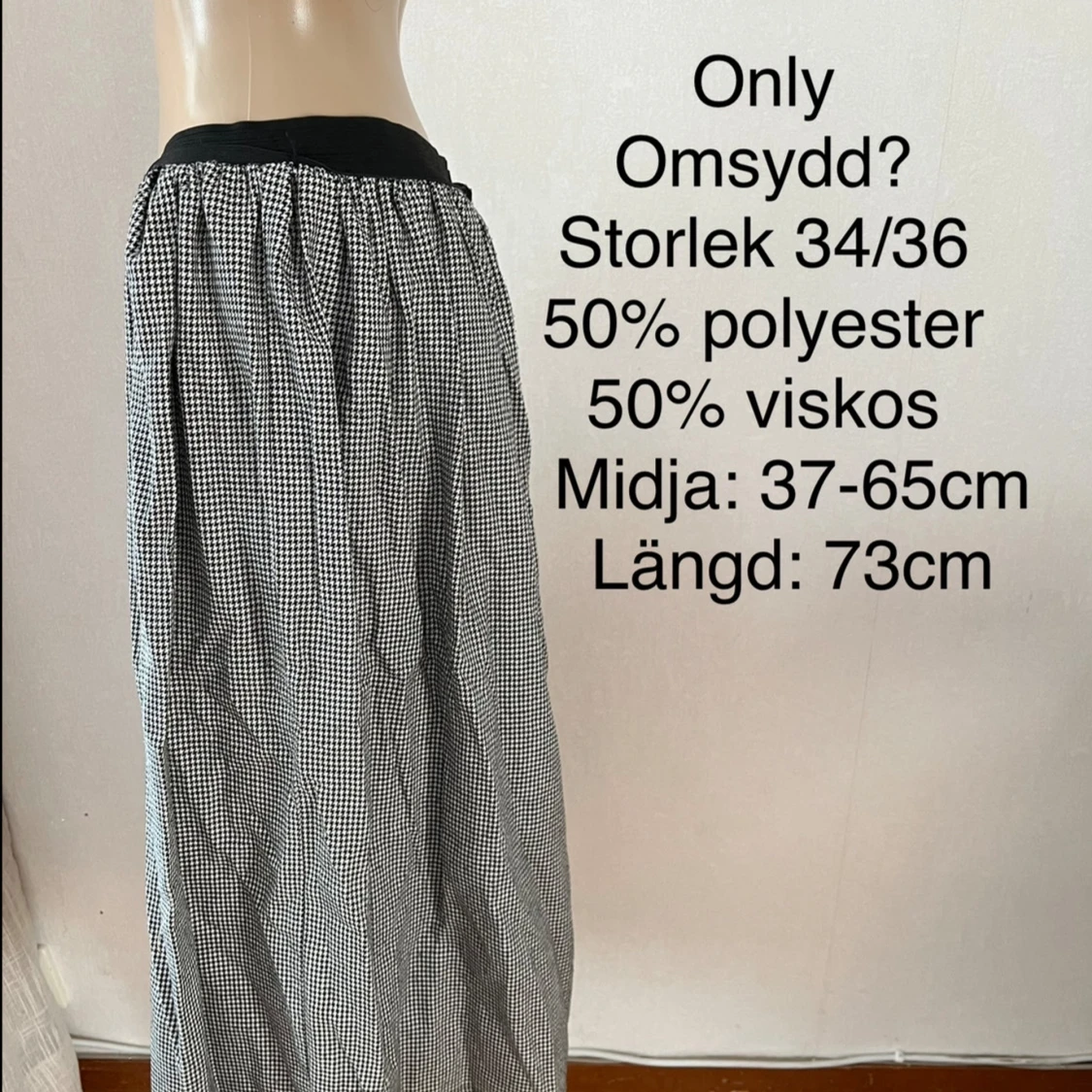 Retro vintage 40-tal 50-tal 60-tal 70-tal kjol hundtand Pepita rutig