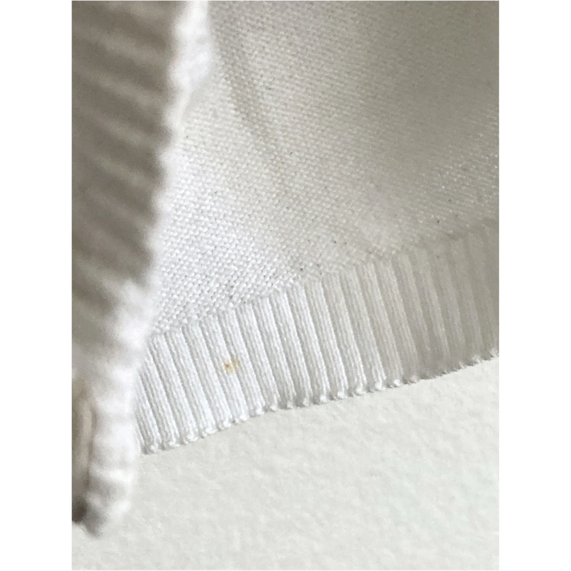 Vit finstickad kofta, M 38, bomull, klassisk, knappar, stilren, enkel, cardigan - 92