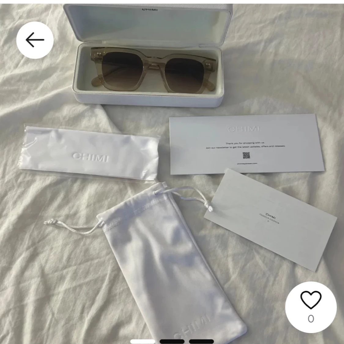 Beige solglasögon från Chimi04 eruc 