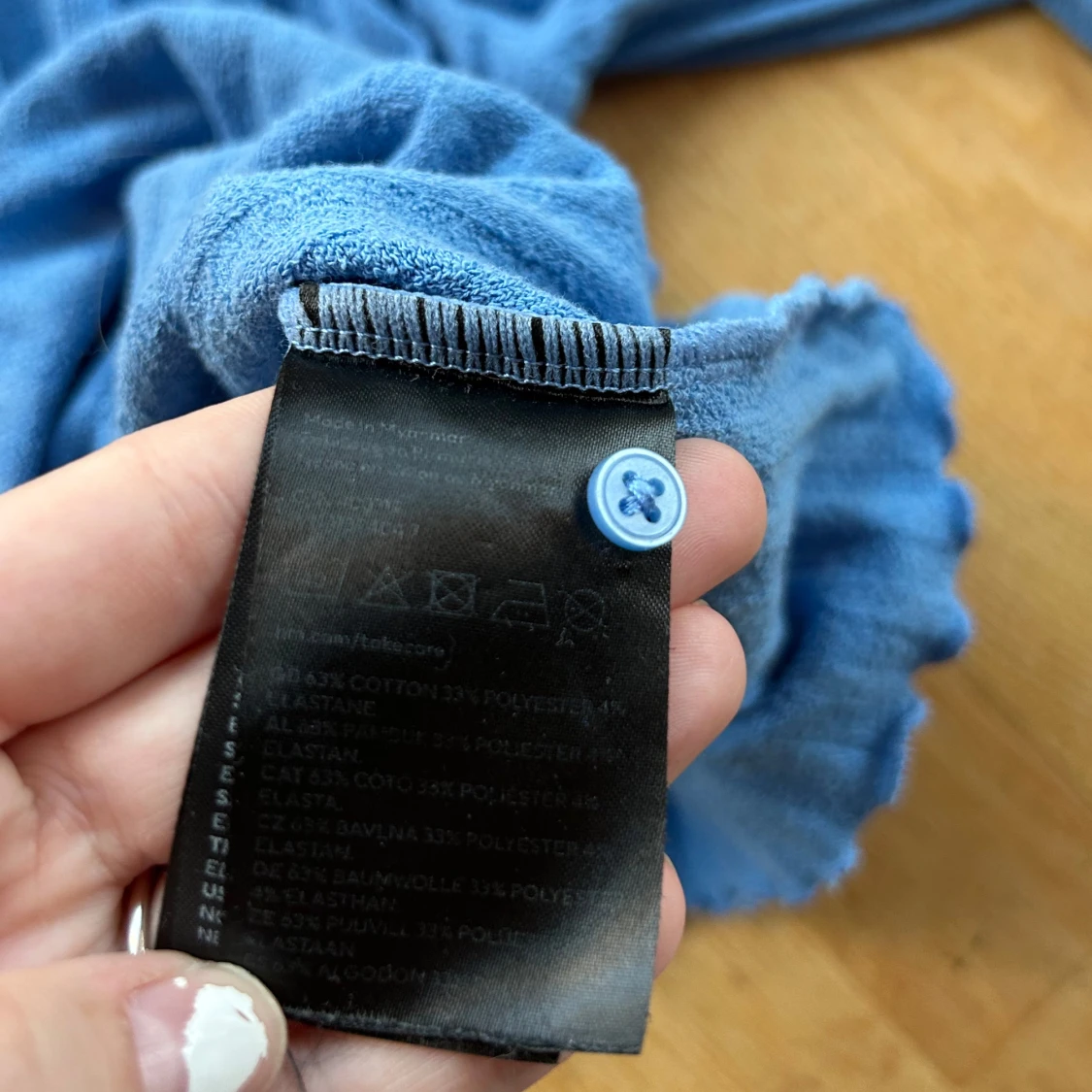 Blå ribbad topp från H&M - 3