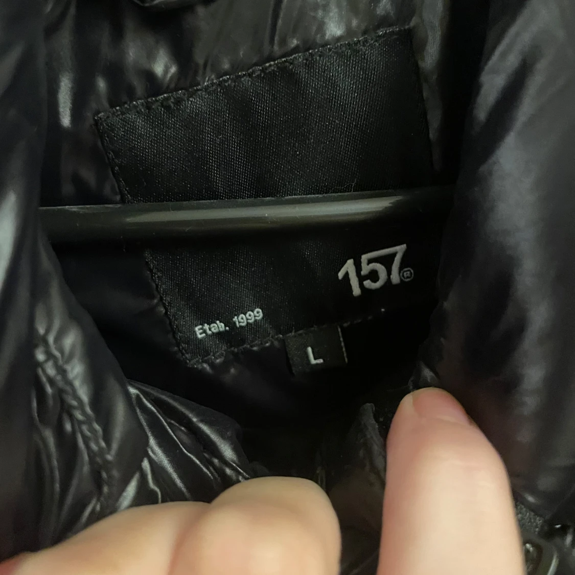 Svart pufferjacka från 157 - 91