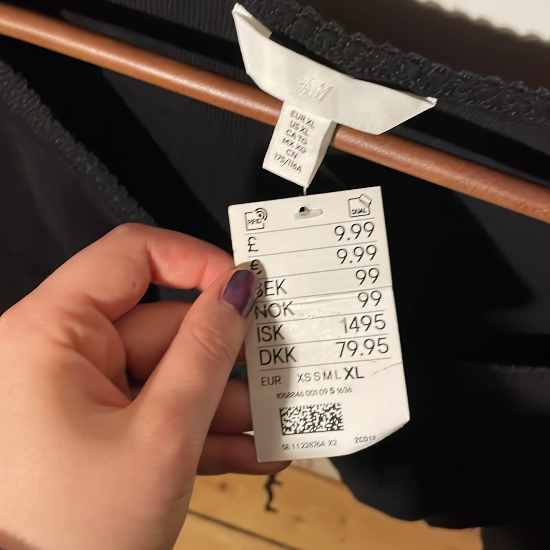 Svart långärmad topp från H&M - 1