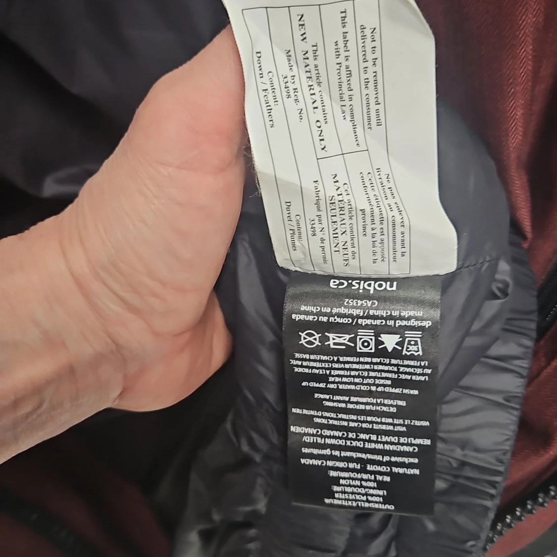 Vinröd Yatesy parkajacka från Nobis - 3