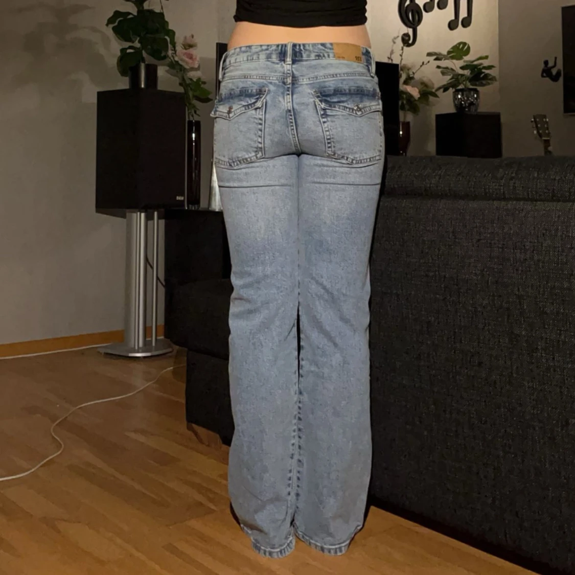 Jeans med snygga fickor 