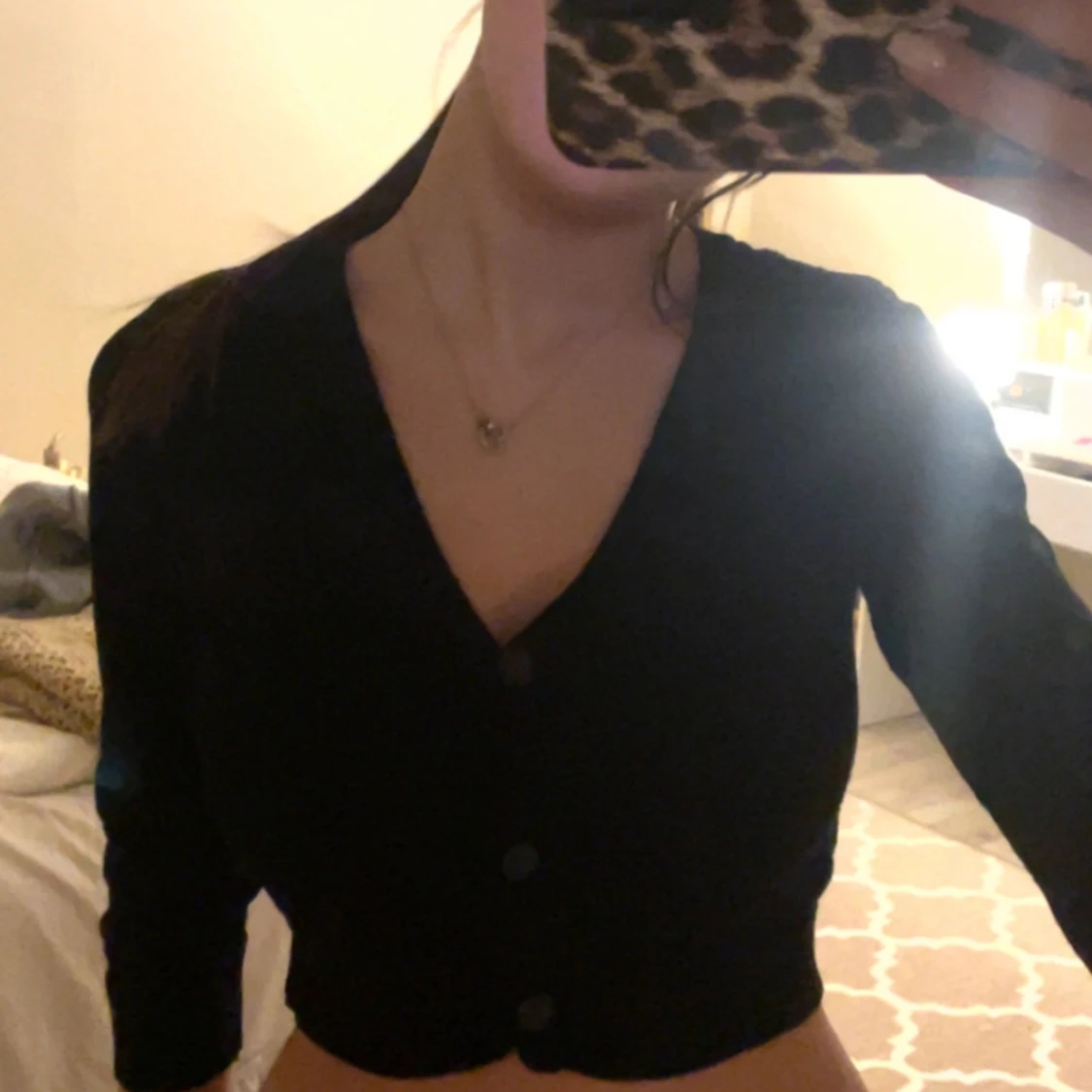 Trekvarts ärmad kofta - 91