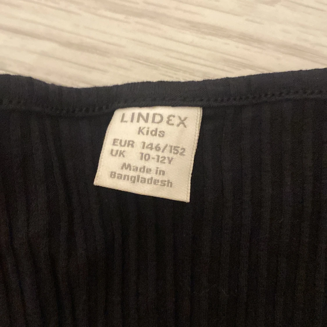 Svart ribbad kofta från Lindex - 91