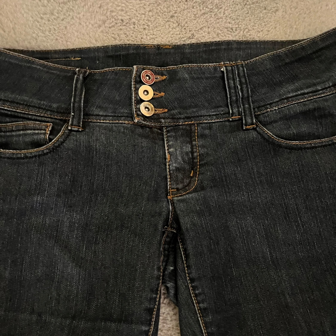 Lowwaist jeans med bootcut - 90