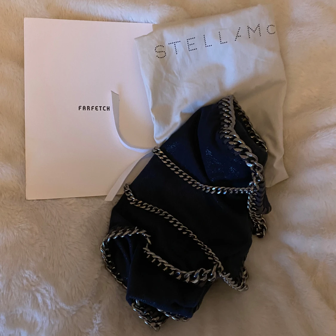 Mörkblå axelväska från Stella McCartney - 92