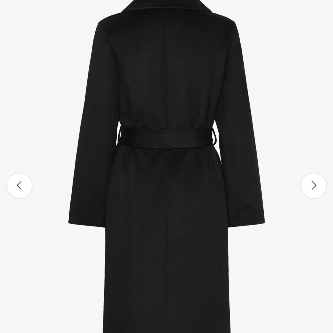 Svart ullkappa från Mango - 1