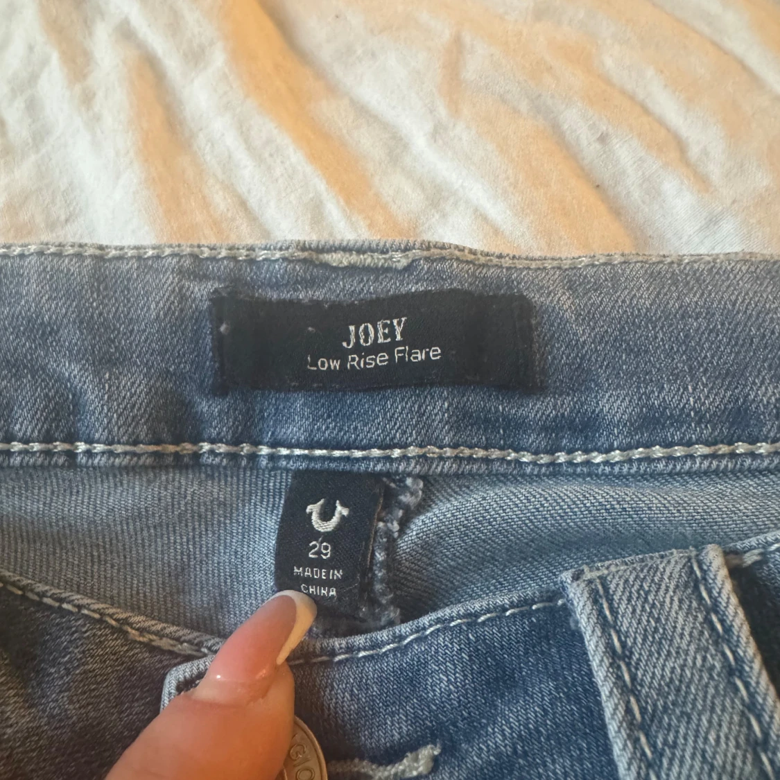 Blå jeans Joey Low Rise Flare - 2