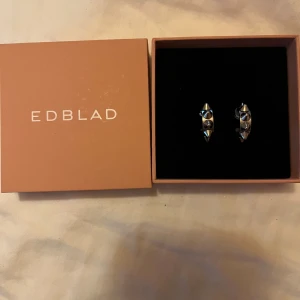 Silverfärgade örhängen från Edblad - Snygga silverfärgade örhängen från Edblad. De har en modern design med geometriska former som ger en stilren look. Perfekta för att lyfta vilken outfit som helst. 
