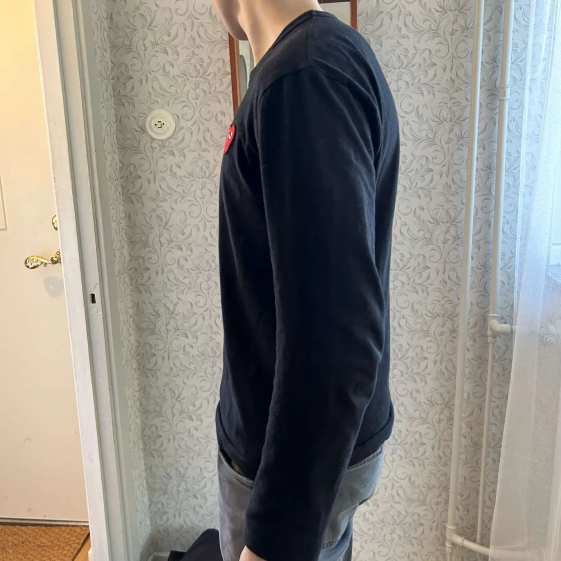 Svart långärmad cdg tröja - 1