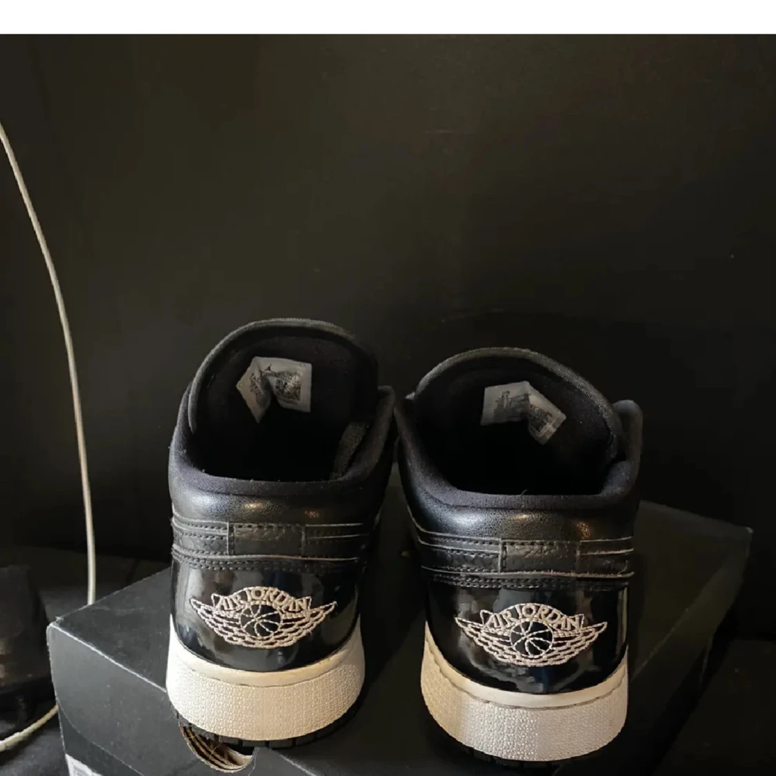 Svarta Nike Air Jordans - 1