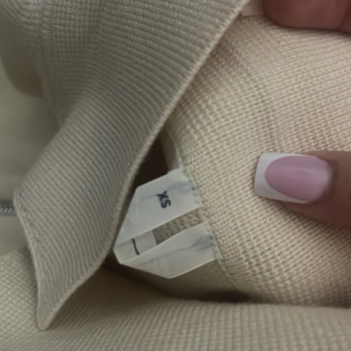 Beige jacka med dragkedja - 2