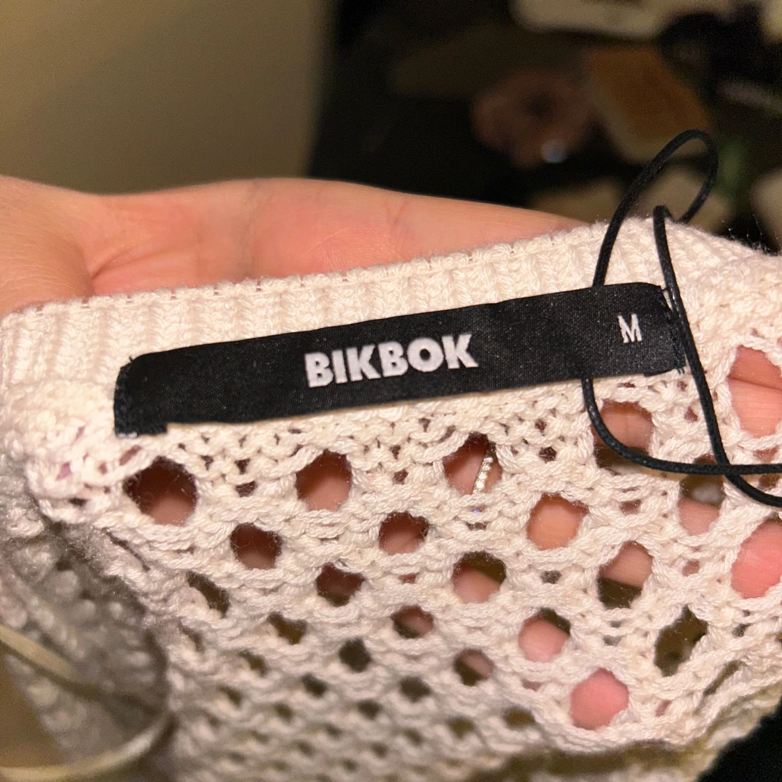 Beige stickad tröja - 4