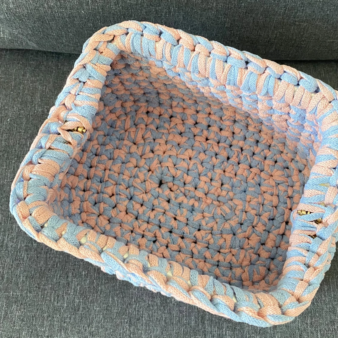 Rosa/blå clutch - 91