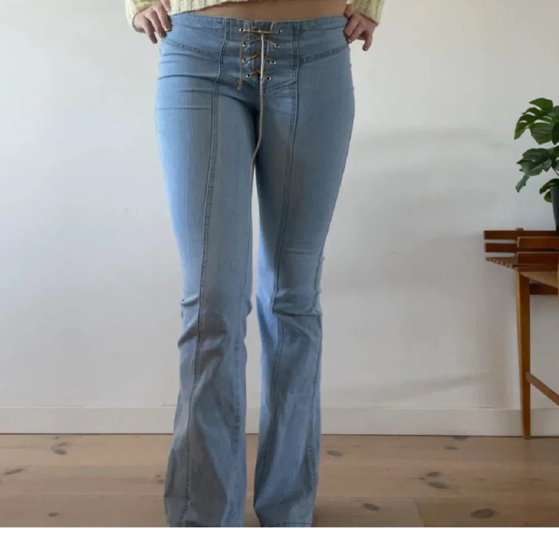 Jeans med snörning  - 90