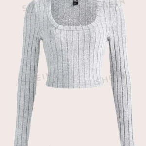 En grå långärmad - En skön grå långärmad ifrån shein