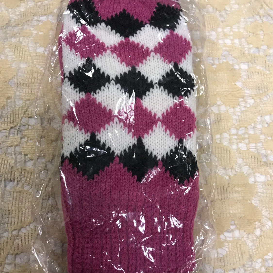 Färgglada stickade Fleece Vantar  - 91