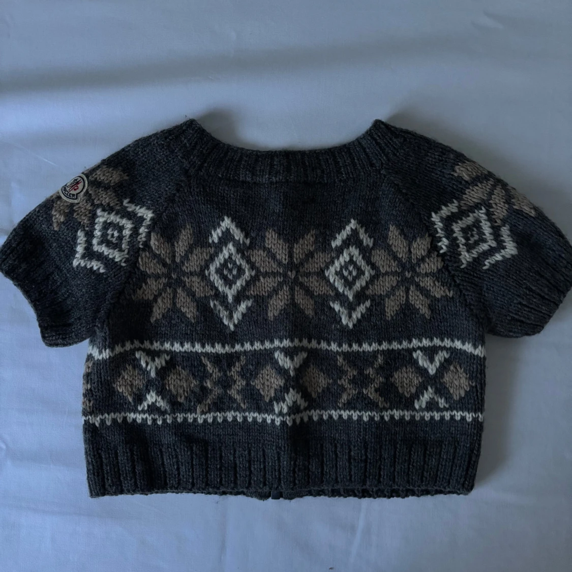 Grå stickad kofta från Moncler - 92