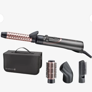 Hår style kit - Remington Curl & Straight Confidence Rotating Hot Air Styler! Bara den på andra bilden har använts, kolla sista bilden för slitningar! Annars extremt bra skick och lätt att använda:)💕