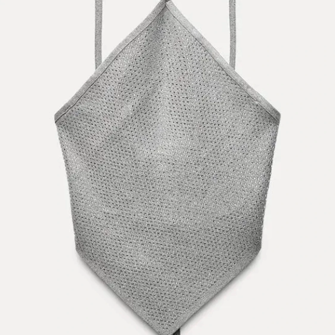 Grått glitterigt linne - 90