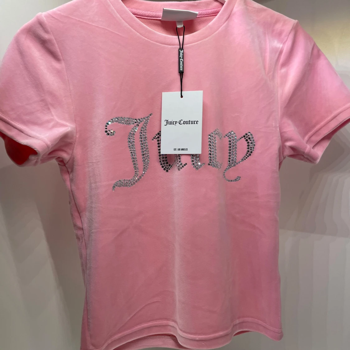 Rosa velour t-shirt från Juicy Couture