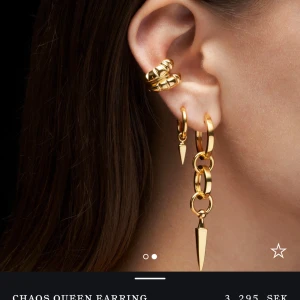 Maria Nilsdotter Chaos Queen  - Säljer ett Chaos Queen Maria Nilsdotter örhänge i guld. Är i nyskick. Nypris: 3295kr, säljer för endast 1900kr. 