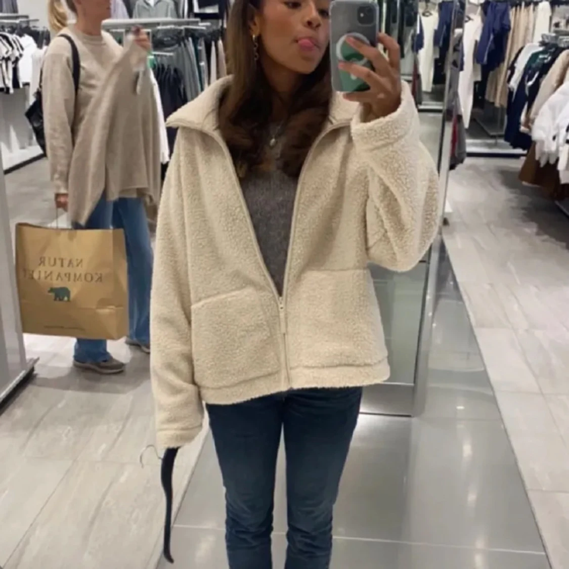 Skit snygg Teddyjacka från hm! - 90