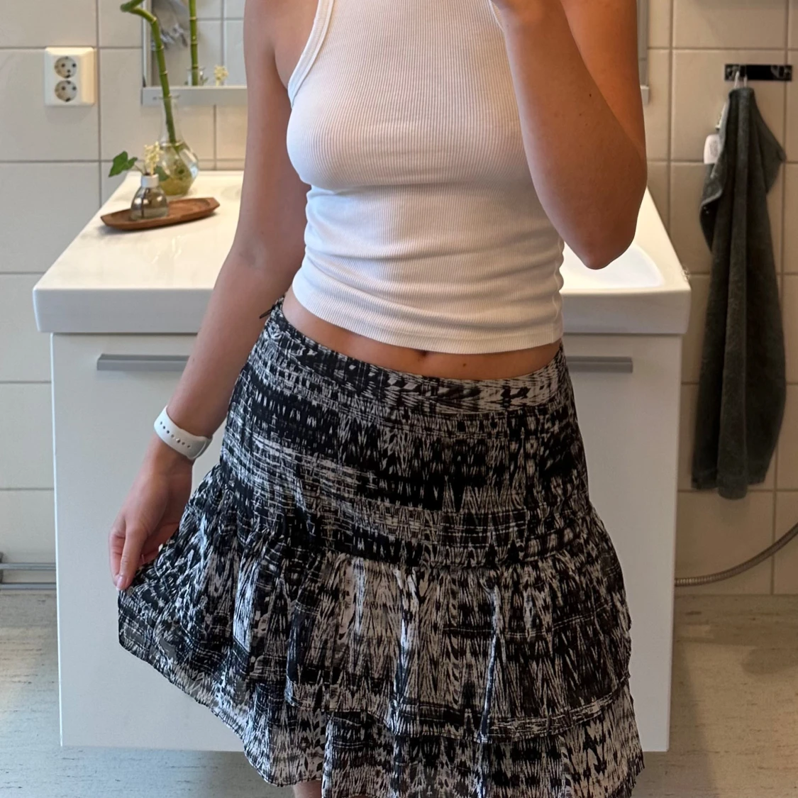 Vintage kjol volang - 91