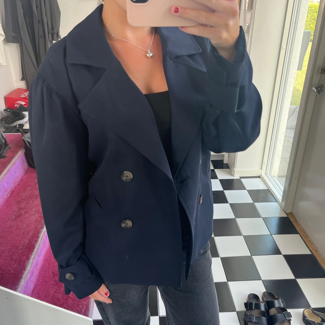 Kort trenchcoat  - 90