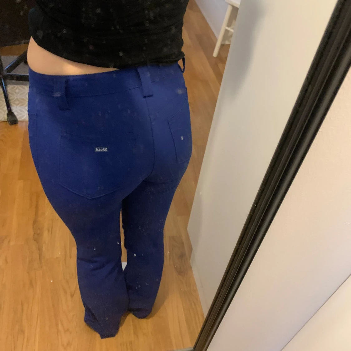 Blåa kostymbyxor  - 91